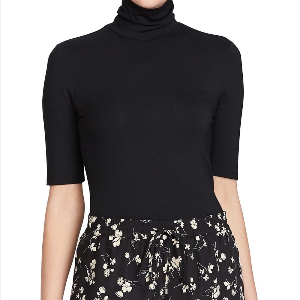 🌟Ralph Lauren Stretch Jersey Turtleneck Top⭐️ - Picture 1 of 5